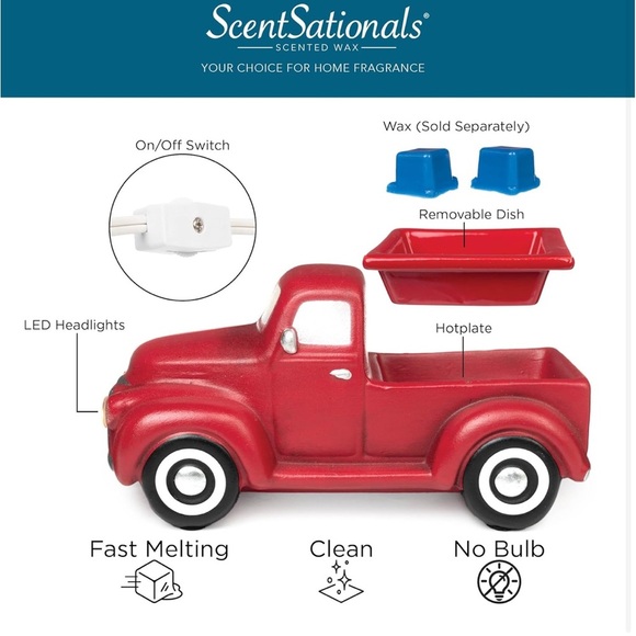 ScentSationals red truck hot plate wax melter - Picture 3 of 5